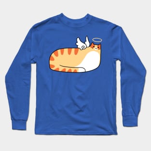 Chubby Angel Tabby Cat Long Sleeve T-Shirt